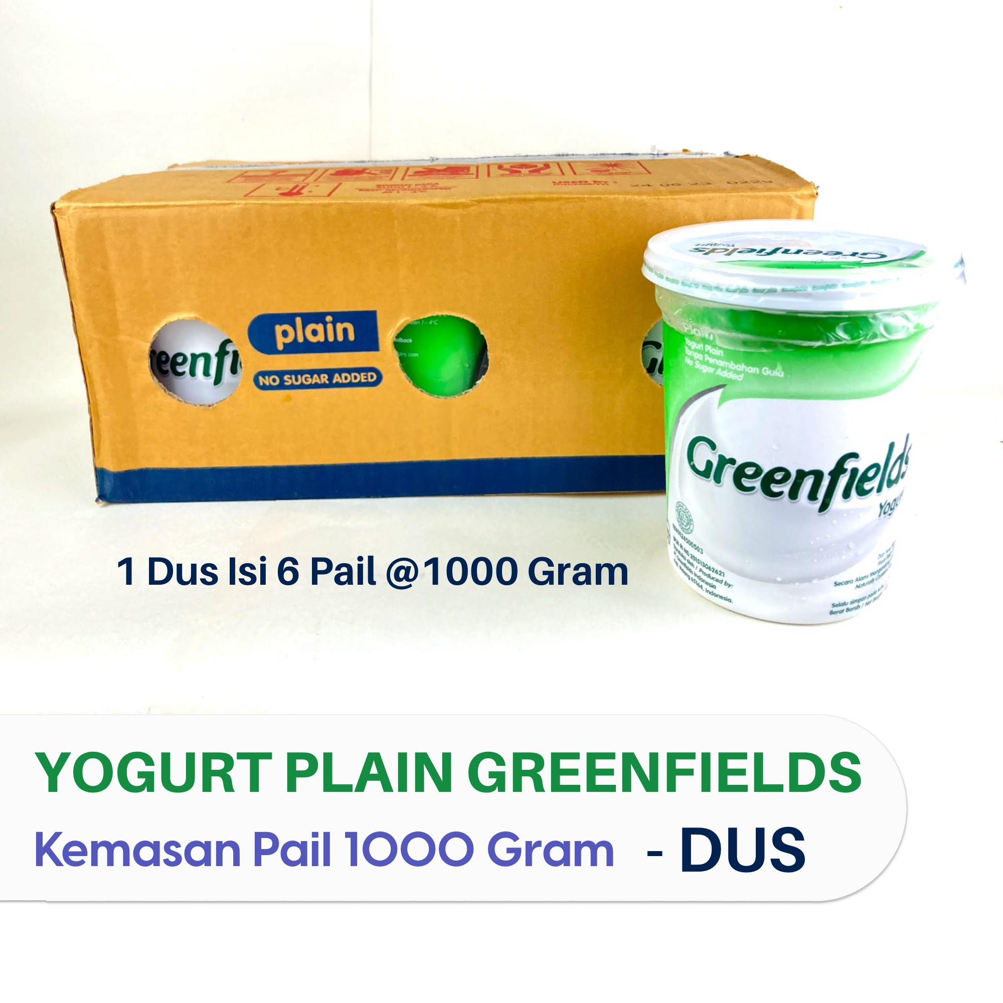 

GREENFIELDS YOGURT PLAIN GREENFIELDS YOGHURT PLAIN CUP PAIL 1KG DUS