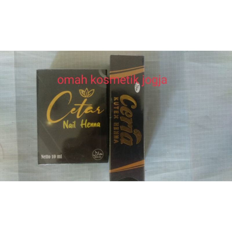 Paket Henna cetar + henna ceria - Ceria nail henna - Cetar Nail henna