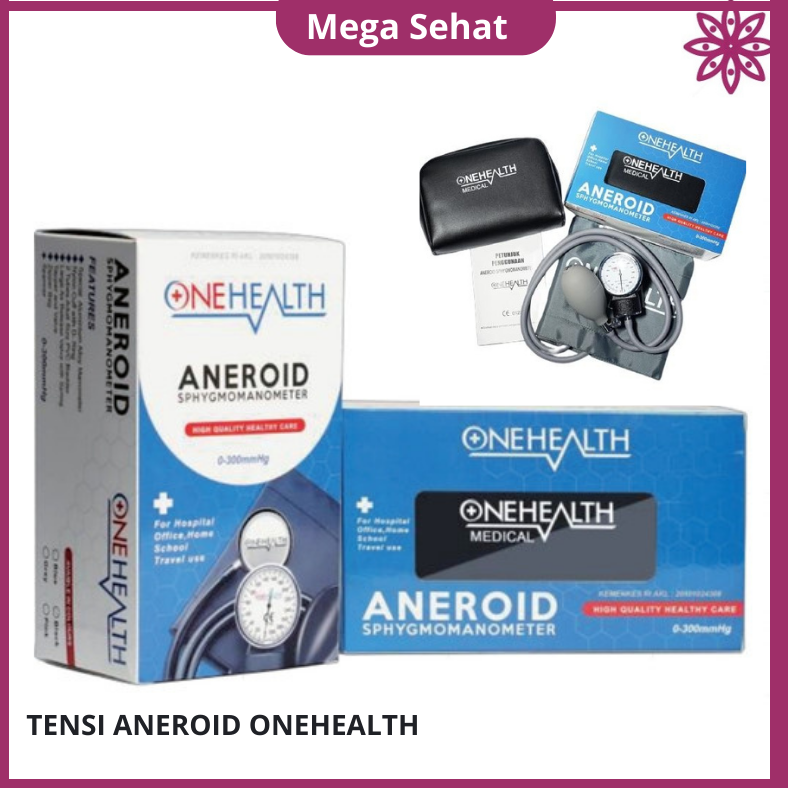 Tensimeter Aneroid Onehealth Tensi Jarum Jam Alat Ukur Tekanan Darah Sphygmomanometer Tensi Meter 30