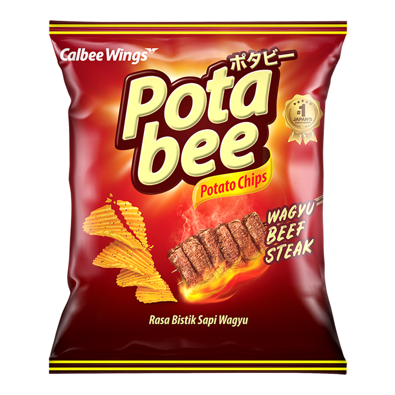 

POTABEE Potato Chips Wagyu Beef Steak 68 g