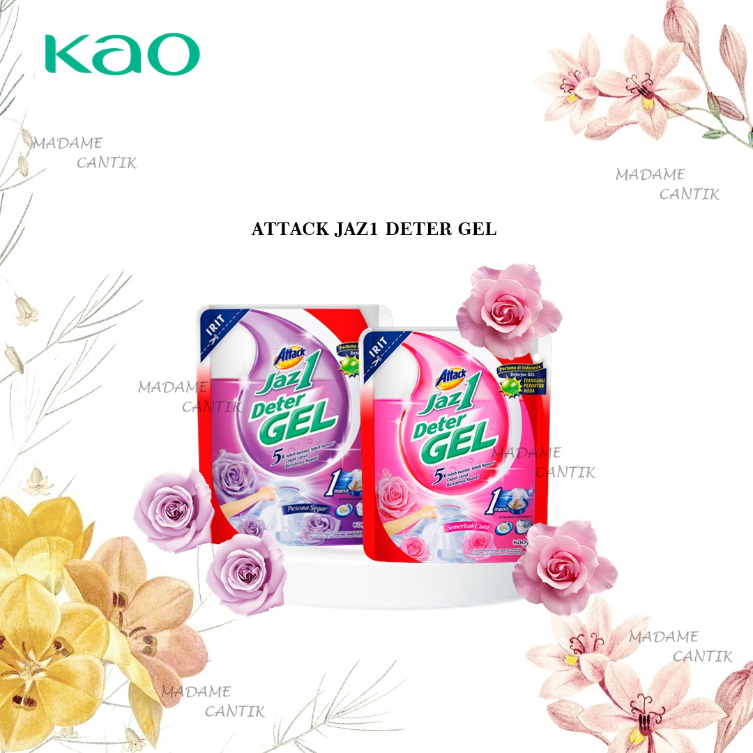 ✿ MADAME ✿ DETER GEL ATTACK JAZ1 SABUN CUCI BAJU GEL PESONA SEGAR SEMERBAK CINTA