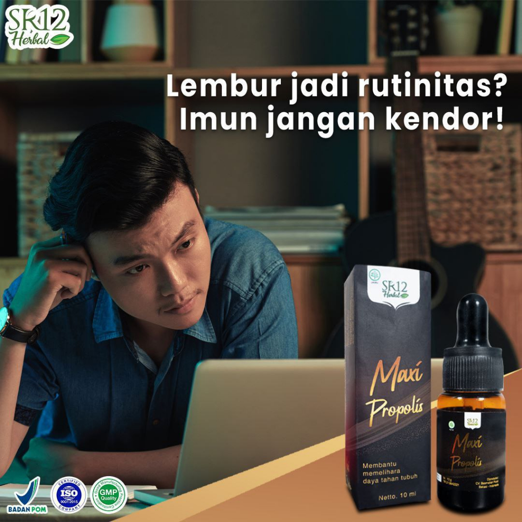 Propolis Maxi Propolis SR12 Menjaga Daya Tahan Tubuh Antioksidan Antikanker 10 ml