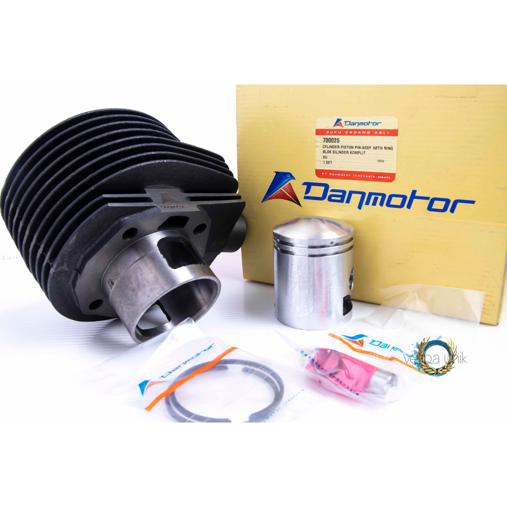 Cylinder Blok Set Lubang 2 Vespa Super Danmotor