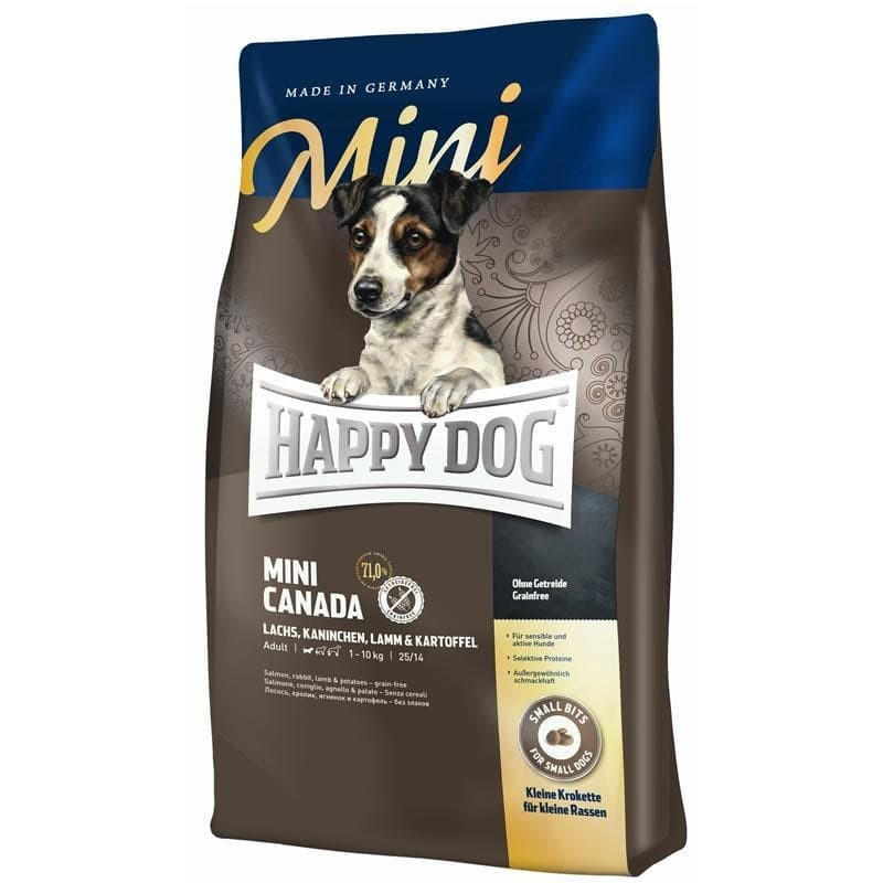 HAPPY DOG MINI  4KG,AFRICA,IRLAND,CANADA,,MINI LIGHT,MINI ADULT,MINI NEUSEELAND,BABY JUNIOR