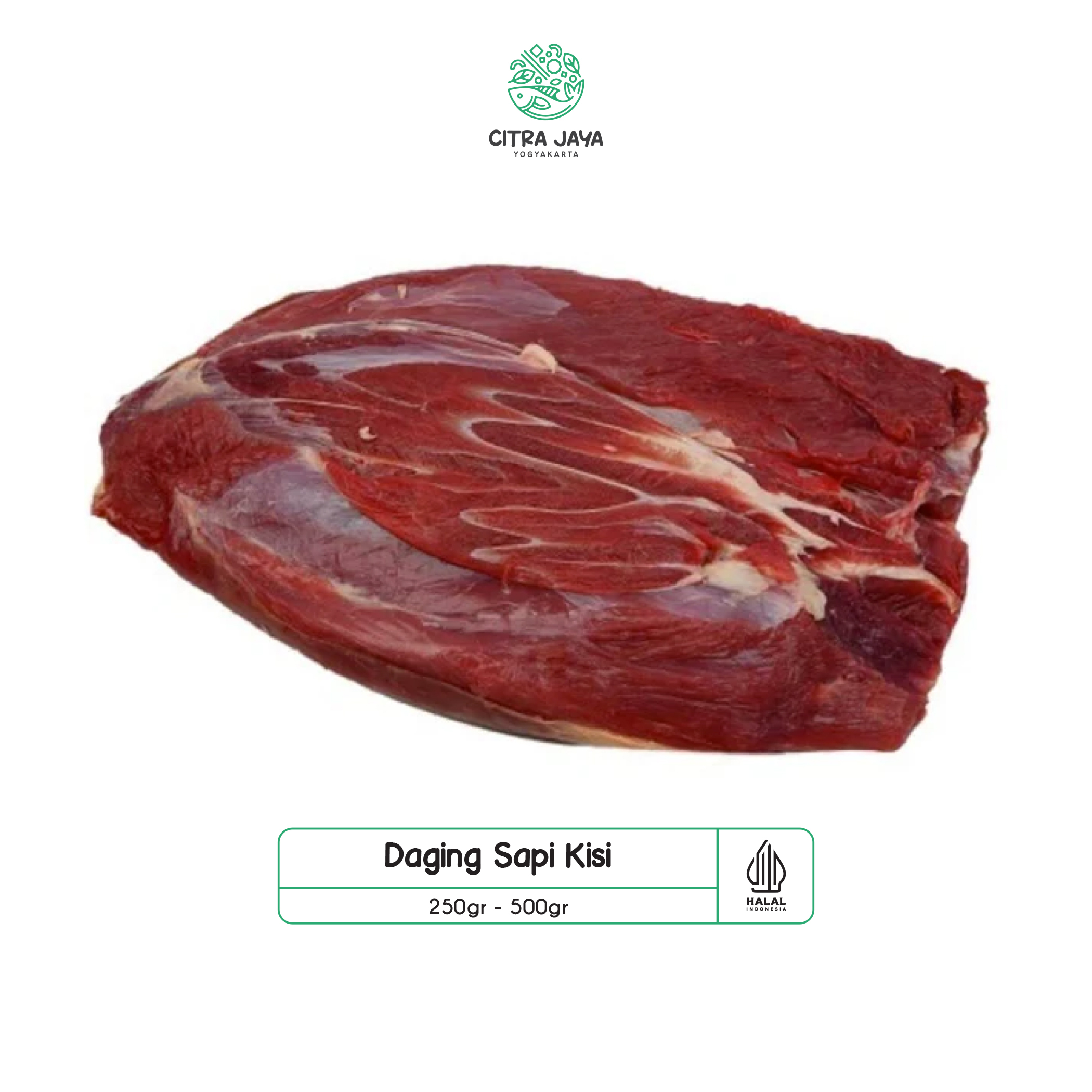 

Daging Sapi Kisi / Sengkel / Shank 250g - Citra Jaya Yogyakarta