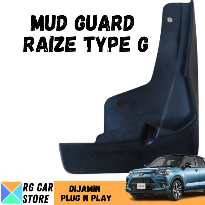 MUD GUARD RAIZE TYPE G/KARPET LUMPUR RAIZE TYPE G DIJAMIN PNP TINGGAL PASANG BERKUALITAS