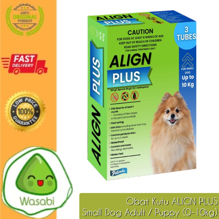 PETINDO ALIGN PLUS SMALL DOG S - OBAT KUTU ANJING 10KG NO FRONTLINE
