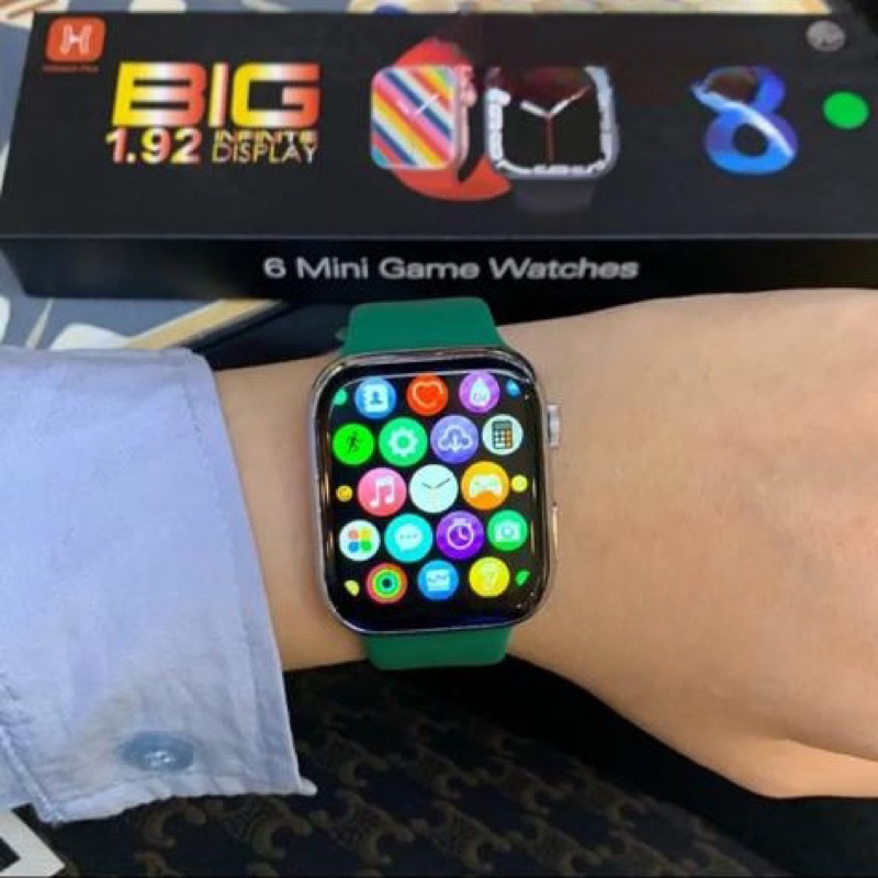 (Bisa COD) SmartWatch Series 8 i13 Pro Full Layar ADA 6 GAME Kalkulator &amp; Password Support Android Ios