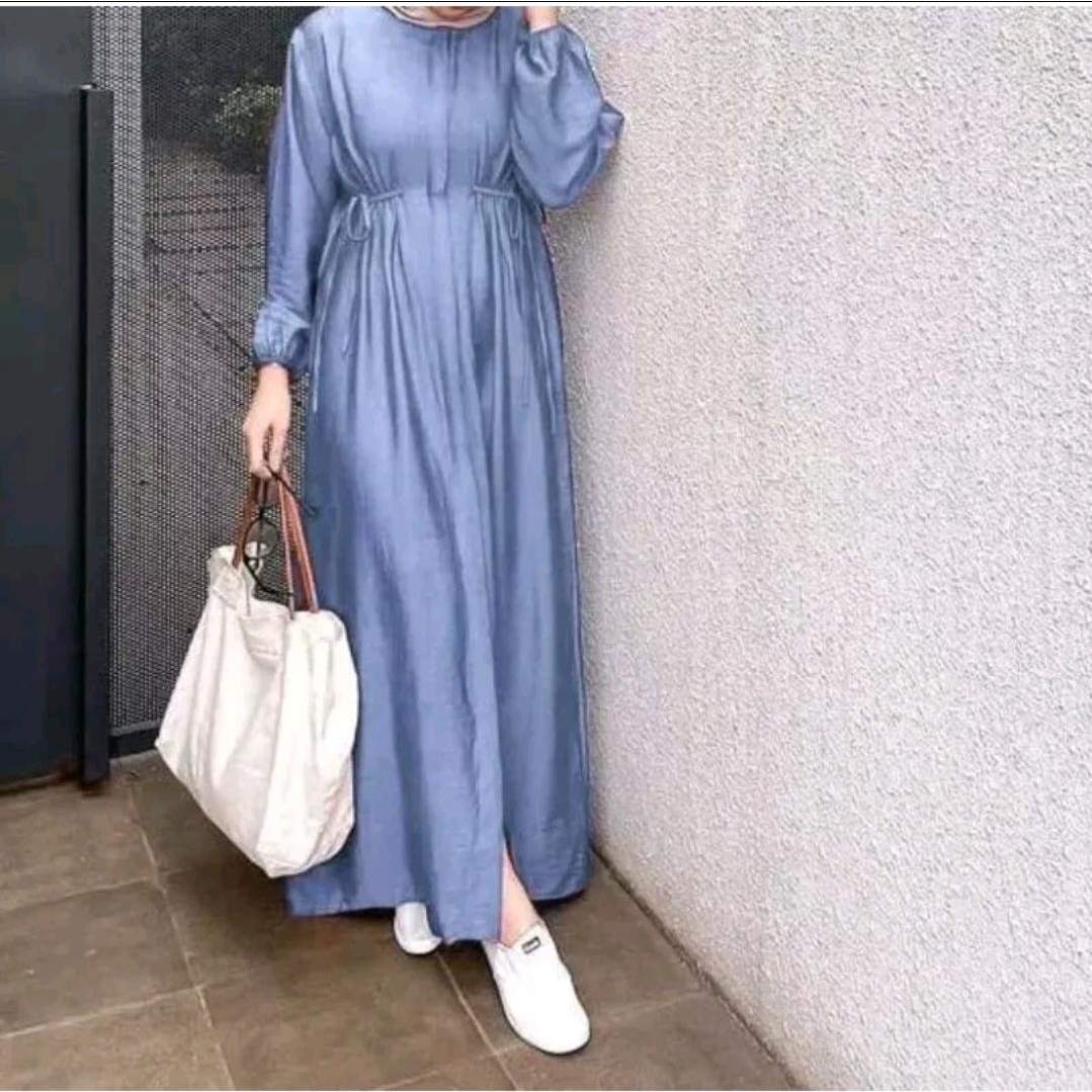 GAMIS WANITA POLO LINEN TERMURAH // DRESS WANITA OOTD STYLE KOREAN SIMPEL ELEGAN