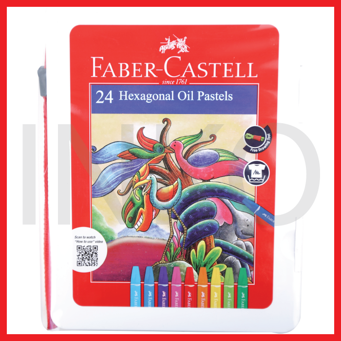 

FABER CASTELL HEXAGONAL OIL PASTEL 24 PLASTIC BAG
