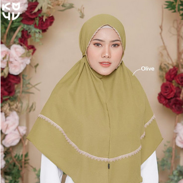 Koyu Hijab Instan Bergo Queen Lace