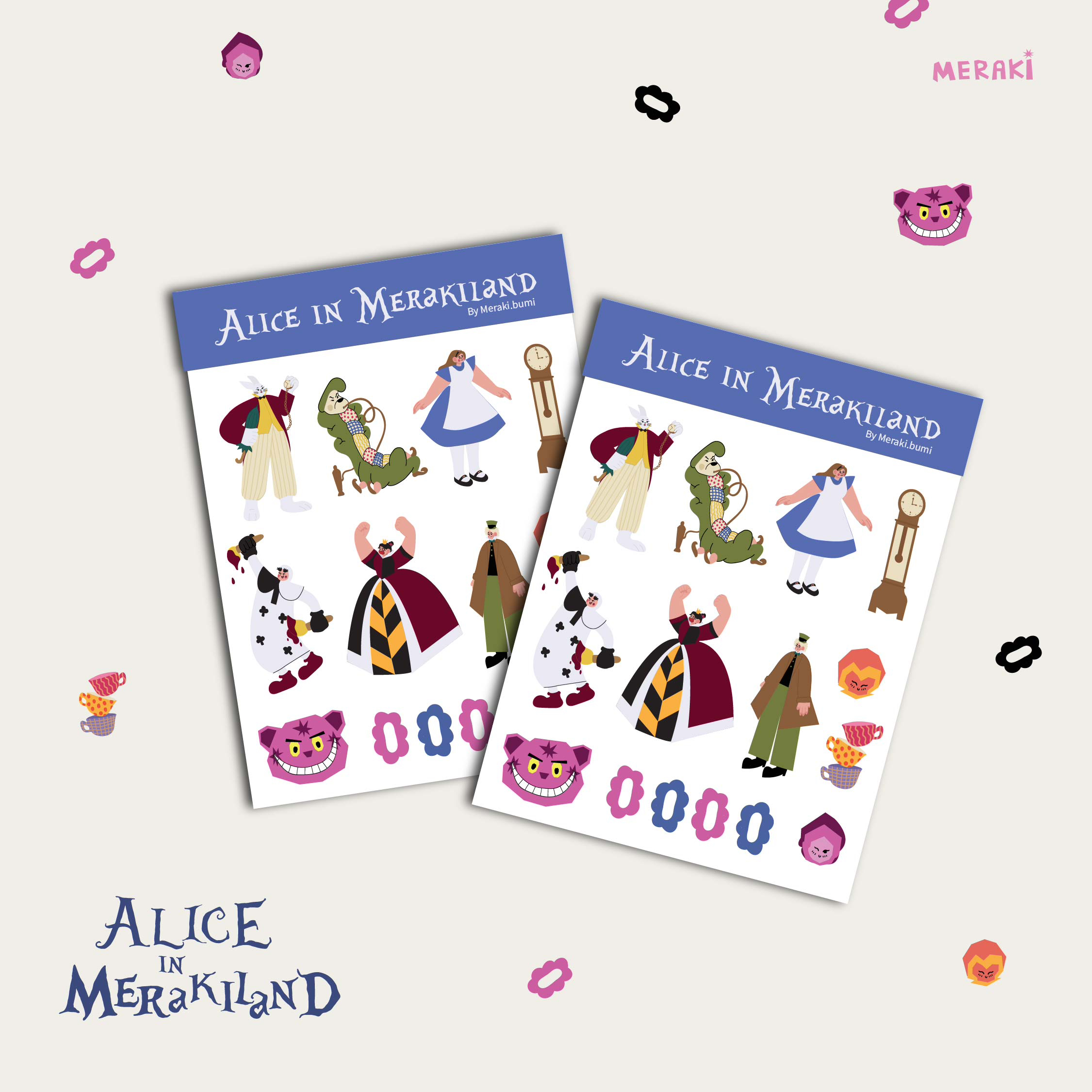 

STICKER ALICE IN MERAKILAND/ STICKER/ STICKER KISSCUT