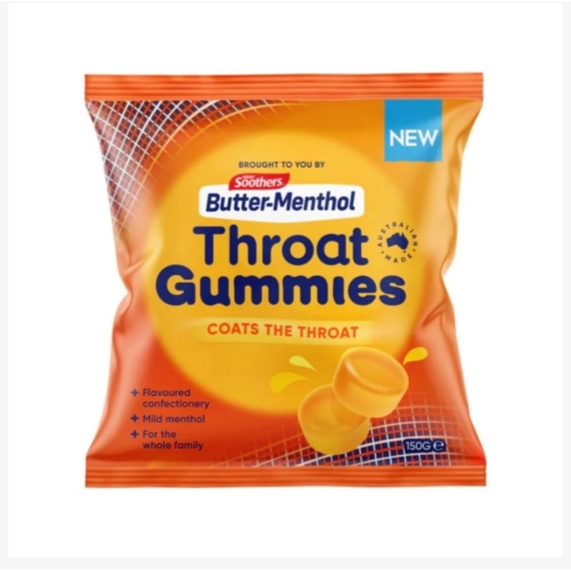 

Nestle Butter Menthol Throat Gummies