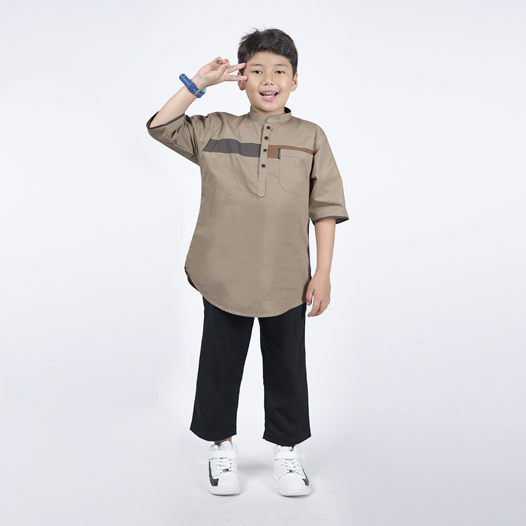 Koko Kurta Anak Ammar Kids Baju Muslim Anak Laki-Laki Lengan 3/4 Khoirummah - All Varian