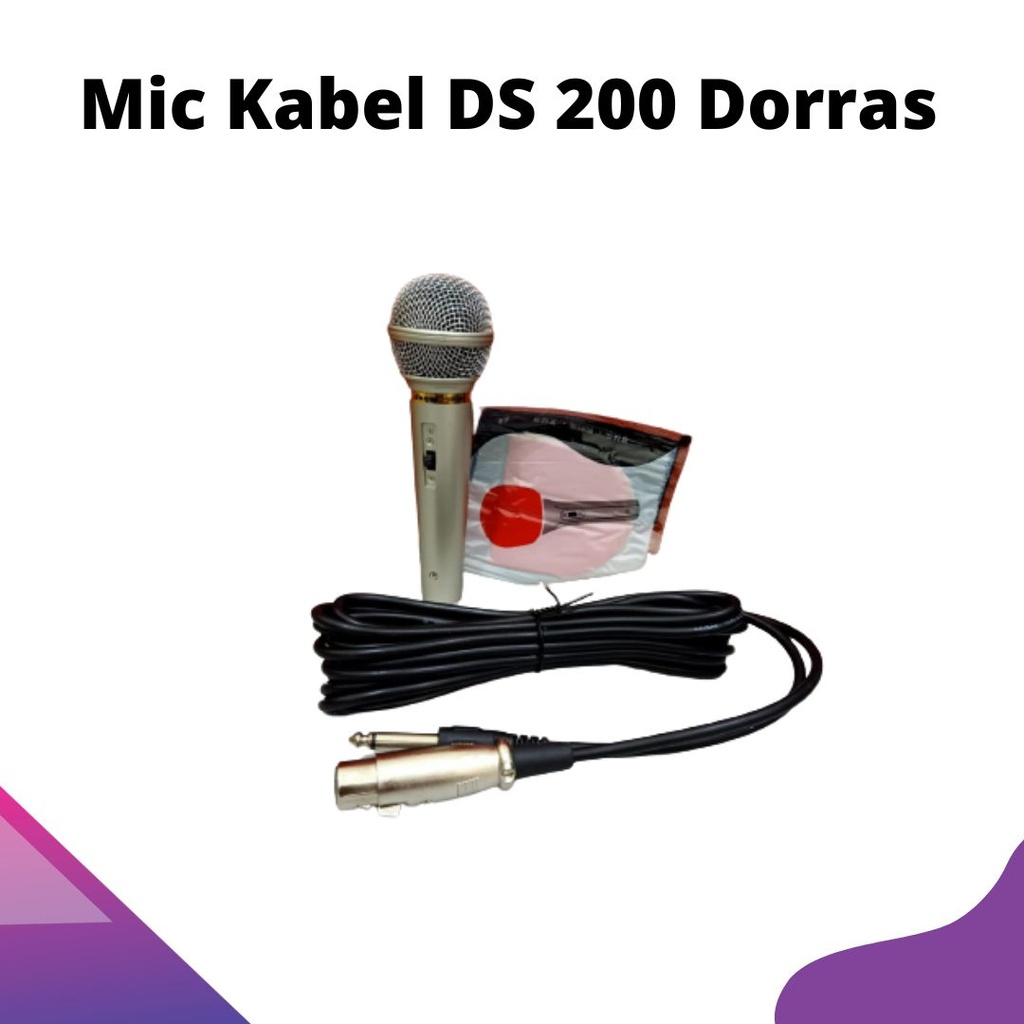 Mic Kabel DS 200 Dorras MIC COCOK BUAT KARAOKE SUARA MANTAP