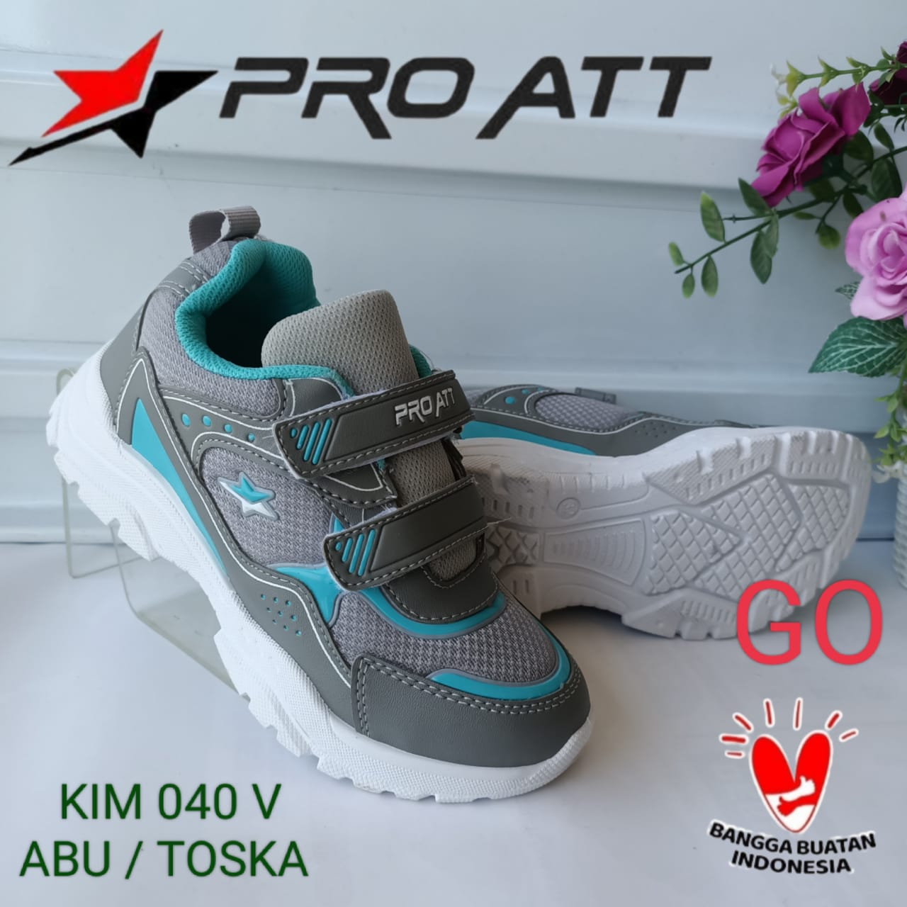 gos PRO ATT KIM 010V | KIM 020V | KMI 040 Sepatu Sneakers Anak Sepatu Olahraga Lari Sepatu Sekolah Anak Original Murah