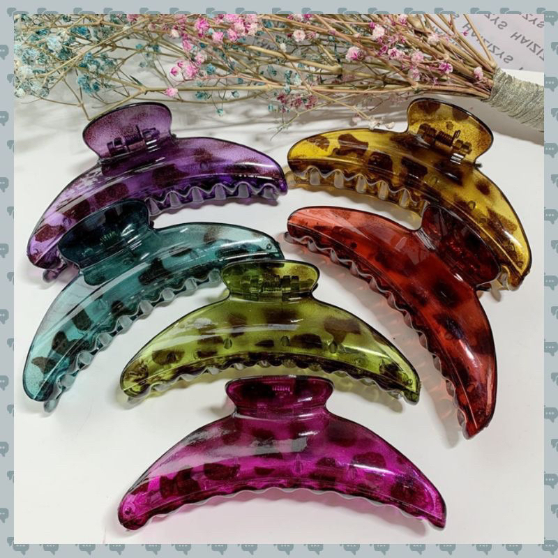 Jepit Rambut Korea Model Pisang Leopard Jepitan Rambut Korea Dewasa Jepit Rambut Pita Kualitas Impor