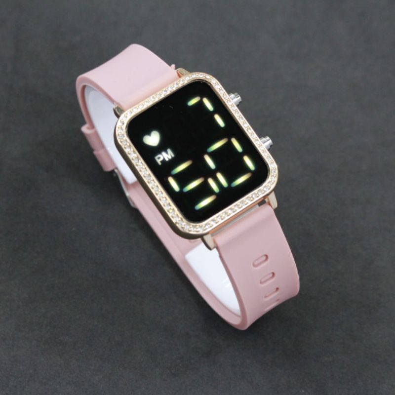 JAM TANGAN WANITA LED WATCH SEGI BERLIAN JSS 3647 TOP QUALITY