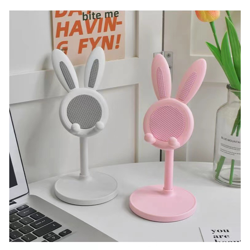 Stand Holder Phone Kelinci Cute Folding Dekstop Universal Portable AH080 - XOBOX