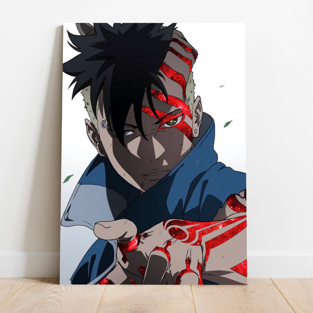 Poster Gambar Naruto Shippuden Kawaki Karma Jepang Anime Dinding