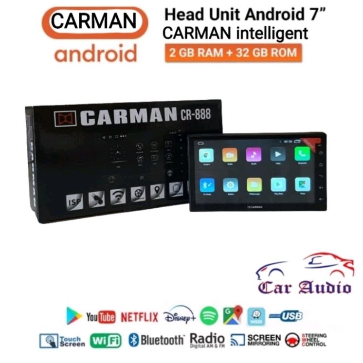 Head Unit Android 7 inch RAM 2/32GB CARMAN INTELIGENT