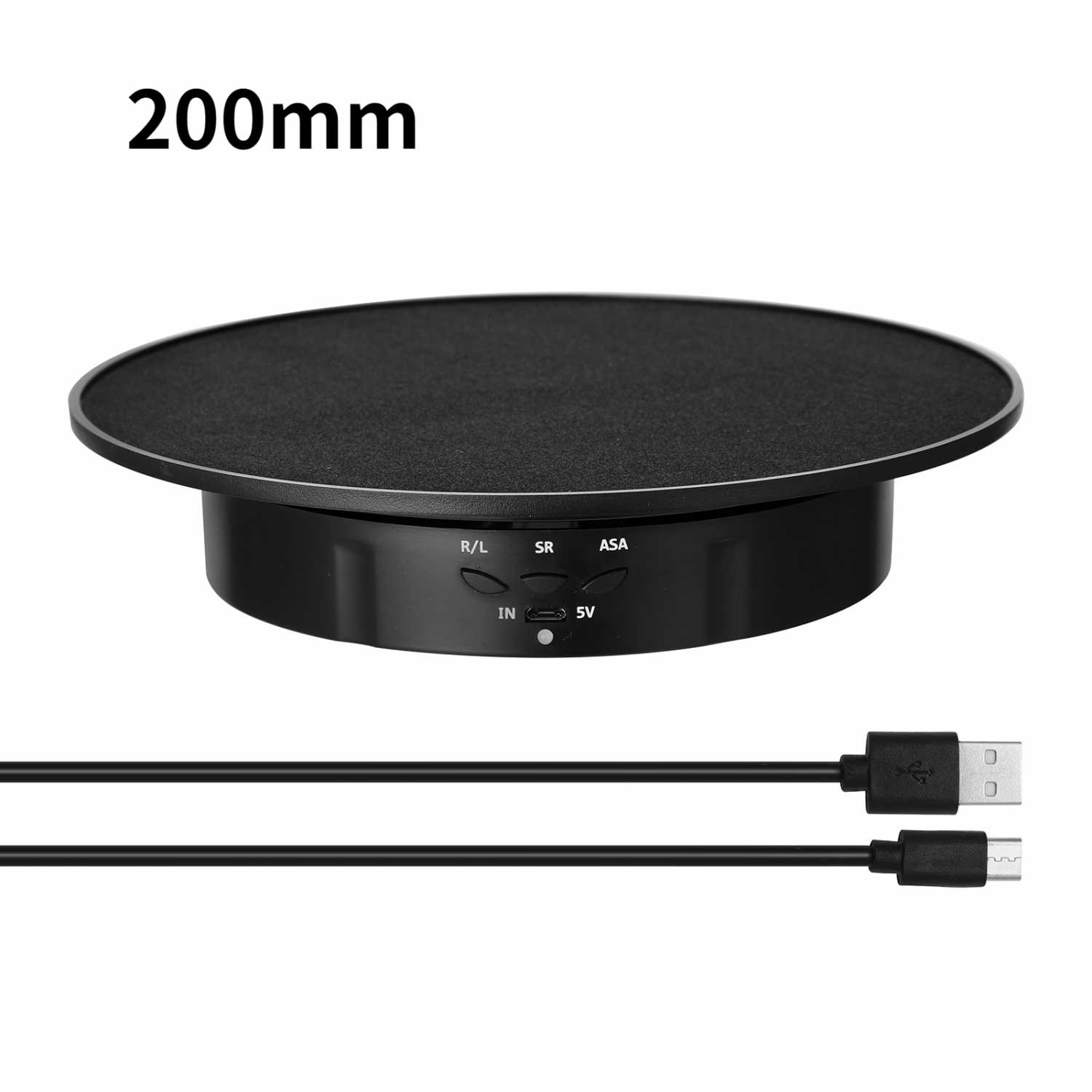 Alas Putar Fotografi Suede Rotating 360 Turntable 20cm Perlengkapan Foto Poduk Portable Kuat Aman Berkualitas