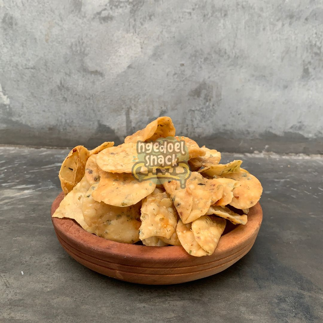 

Keripik Pangsit Bulat / Pangsit Bulat Bumbu Cengek / Gungek Ngedoel