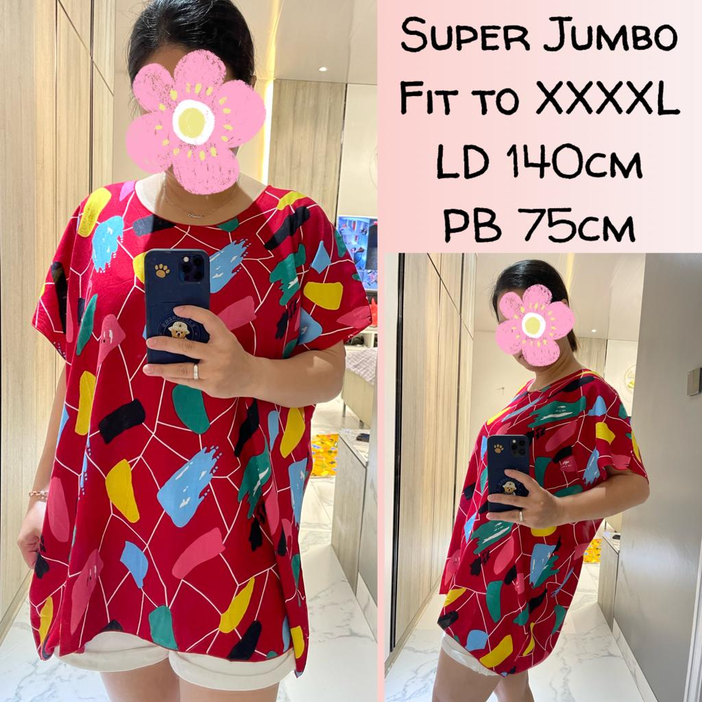 BAJU BALI SUPER JUMBO Tie Dye XXXXL SJ/BUNGA NEW Rayon ARMOR