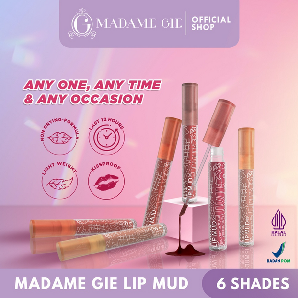 MADAME GIE Lip Cream - Always On | Velvet Lip Mud ❤ jselectiv ❤ Lip Cream Superstay MADAME GIE - ORI✔️BPOM✔️COD✔️