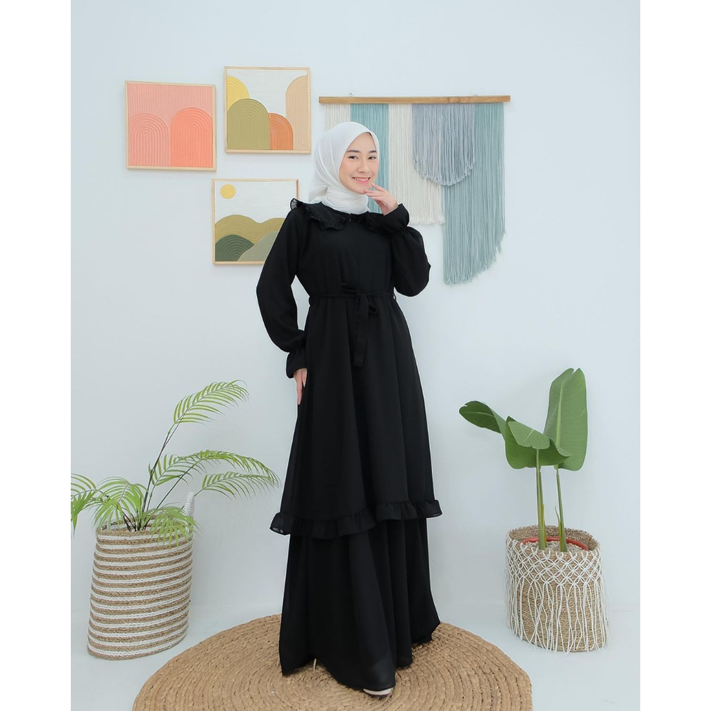LIMITED - SYARAH DRESS GAMIS ELEGAN WANITA CERUTY BABYDOLL PREMIUM