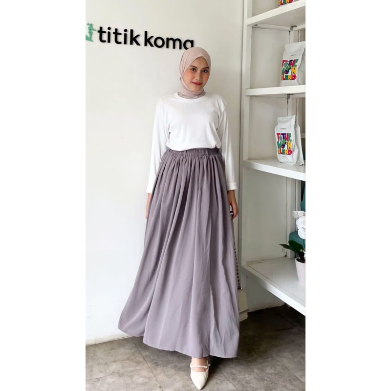 Alma skirt / Crinkle Skirt / Airin Skirt / Crinckle Flowy Pleats Skirt