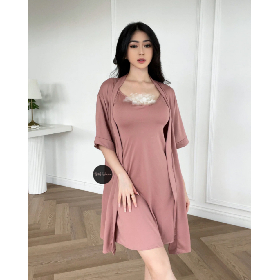 Patricia Set Lingerie Kimono [ Girlsheaven_id ]