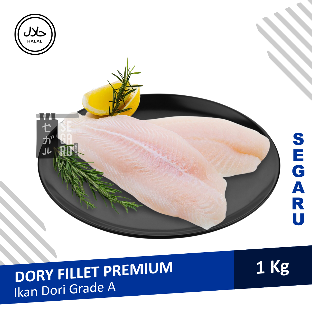 Ikan Dori Fillet Frozen Premium Grade A | Dorry Fillet Fish 1 Kg