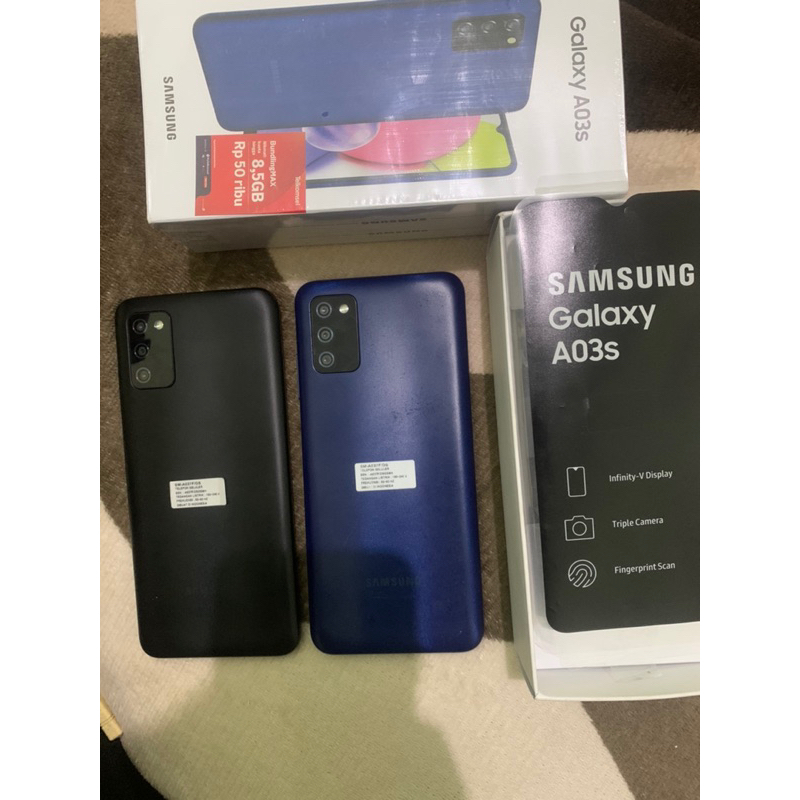 Samsung A03s ram 4/64 fullset seken murah
