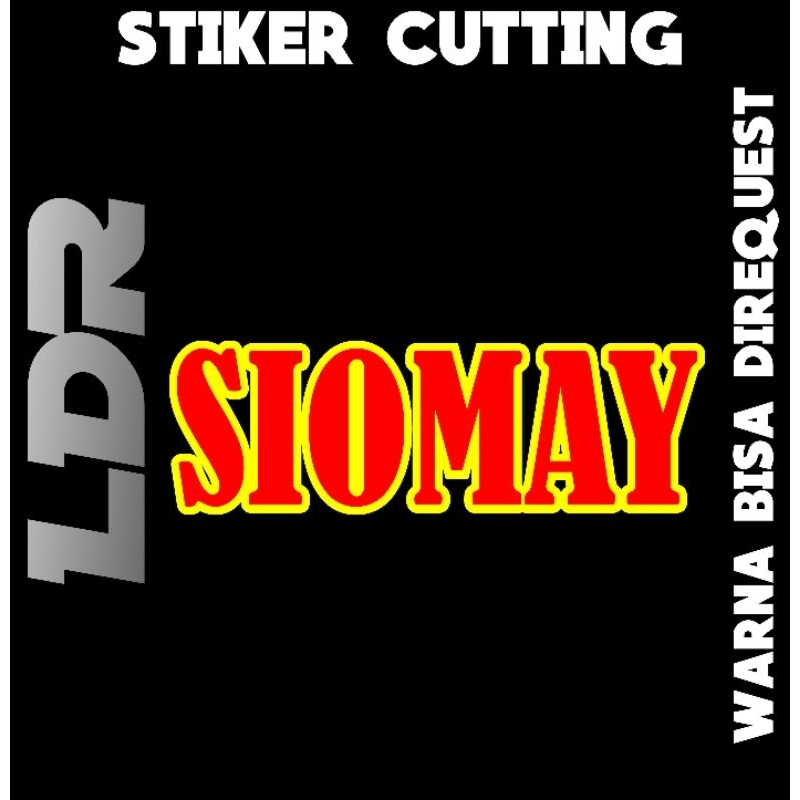 stiker cutting es buah/sate ayam/batagor/tahu gejrot/siomay/sate sapi/sate kambing buat di etalase dan gerobak