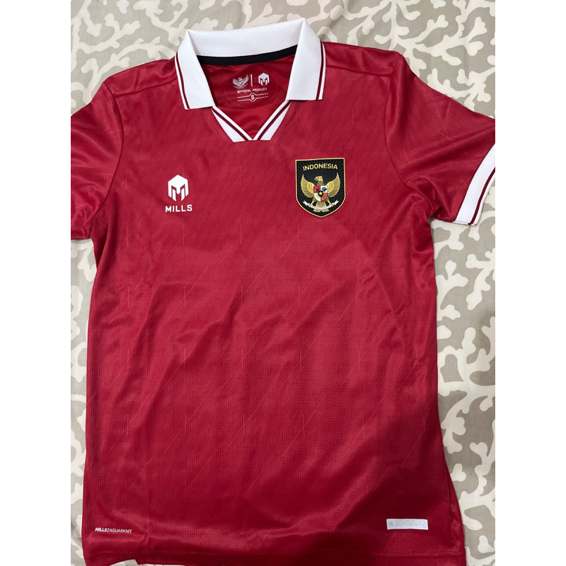 Jersey Mills Timnas Indonesia Player Issue Original Red