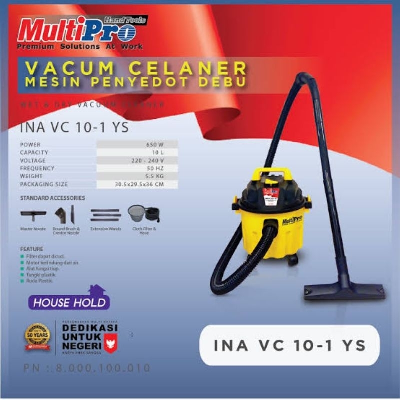 MultiPro Vacuum Cleaner VC 10-1 YS