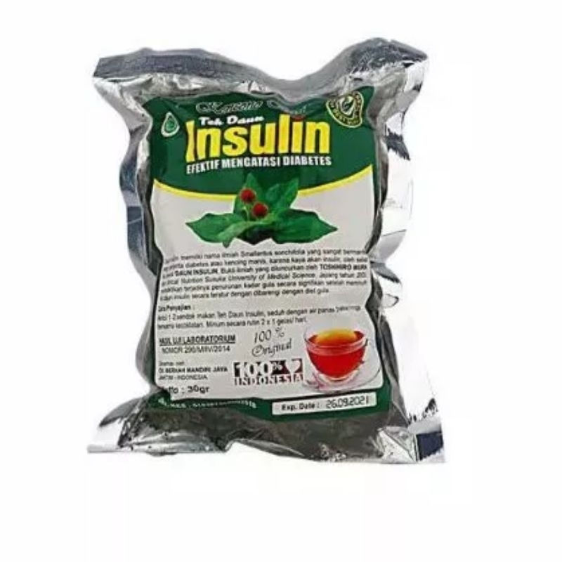 

Teh Daun Insulin Kencono Sari Curah 30gr Obat Herbal Diabetes