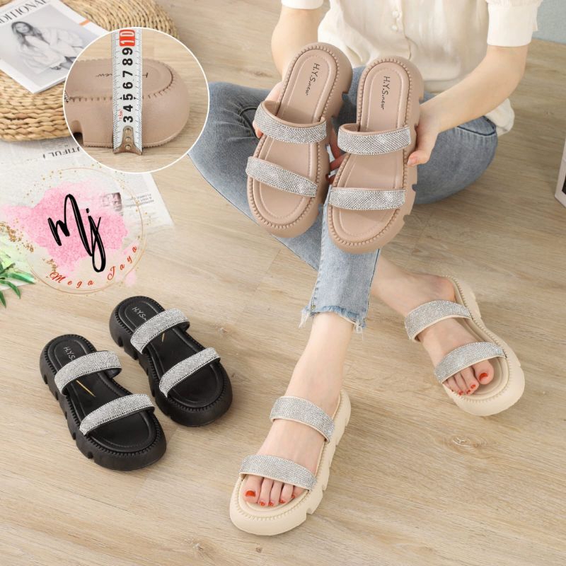 Sandal Wedges butterfly Wanita terbaru sandal Jelly Fashion Korea Import Terbaru