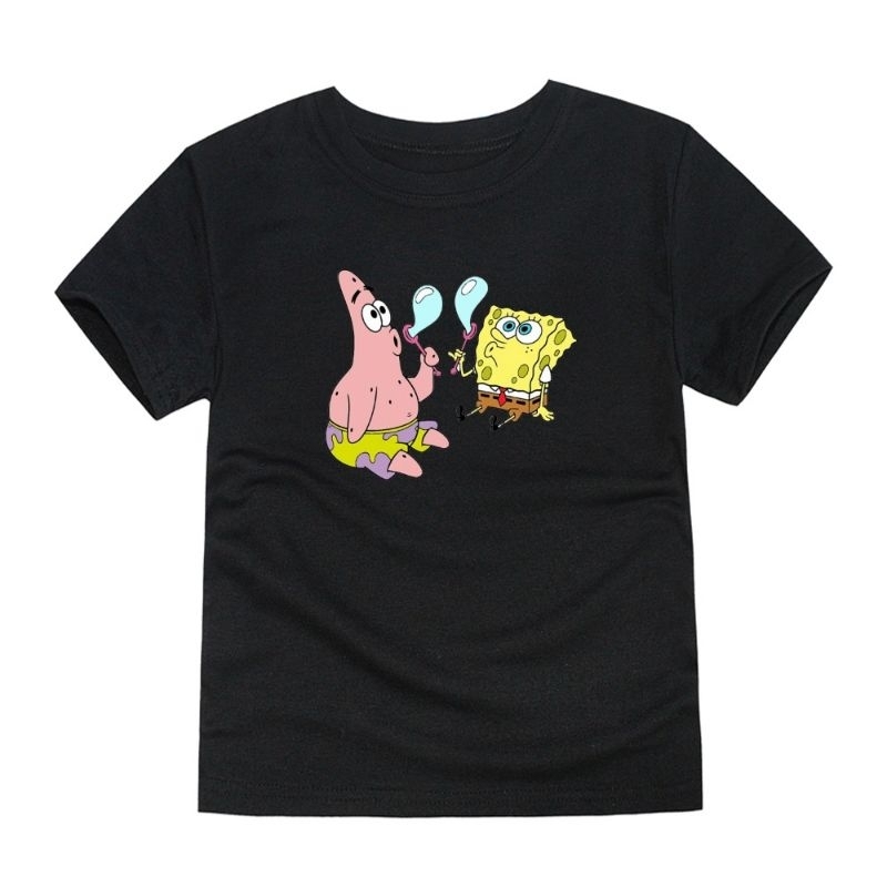 Kaos Anak SpongeBob Patrick Baju Anak Kaos Oblong Anak Lengan Pendek 2-1Th Cod