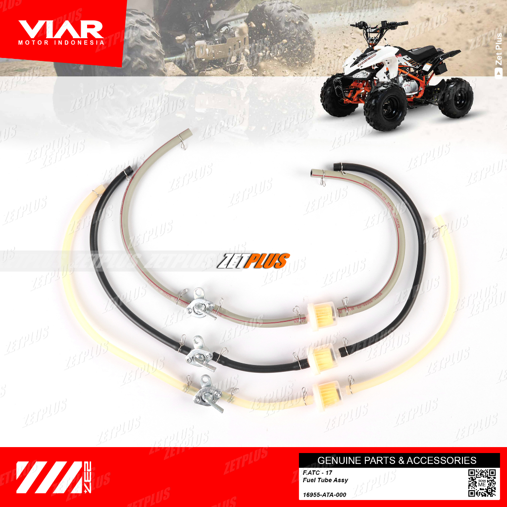 SELANG BENSIN SET ATV RAZOR 100 SP /fuel tube assy viar/slang bahan bakar+kran+filter+clip