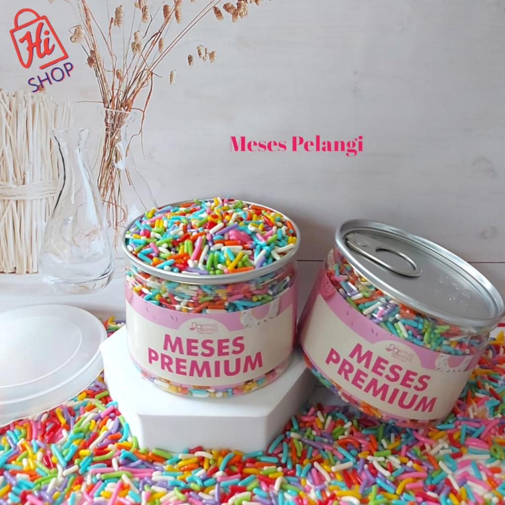 

Can Meses Pelangi Butiran Coklat Sprinkle Topping Kue Donut Bolu Kualitas Premium