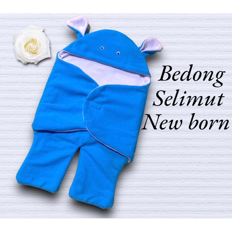 bedong selimut bayi multingfungsi dua lapis lembut dan tebal