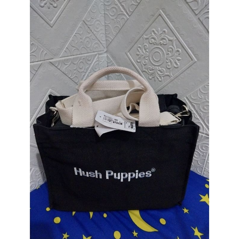 Tas hush puppies kanvas size L