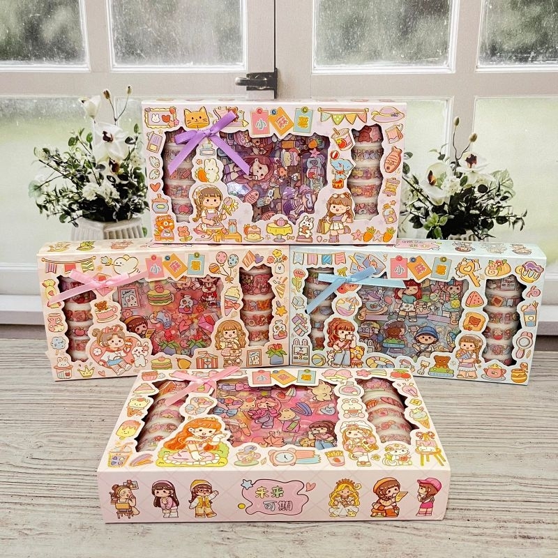 

Paket Stiker Dan Washitape Kode CHL Washitape Isi 12 Dan Stiker 20 Pcs Stiker Kartun Cwe Korea Momo Gift Box Kreativitas Anak Kado Viral Termurah