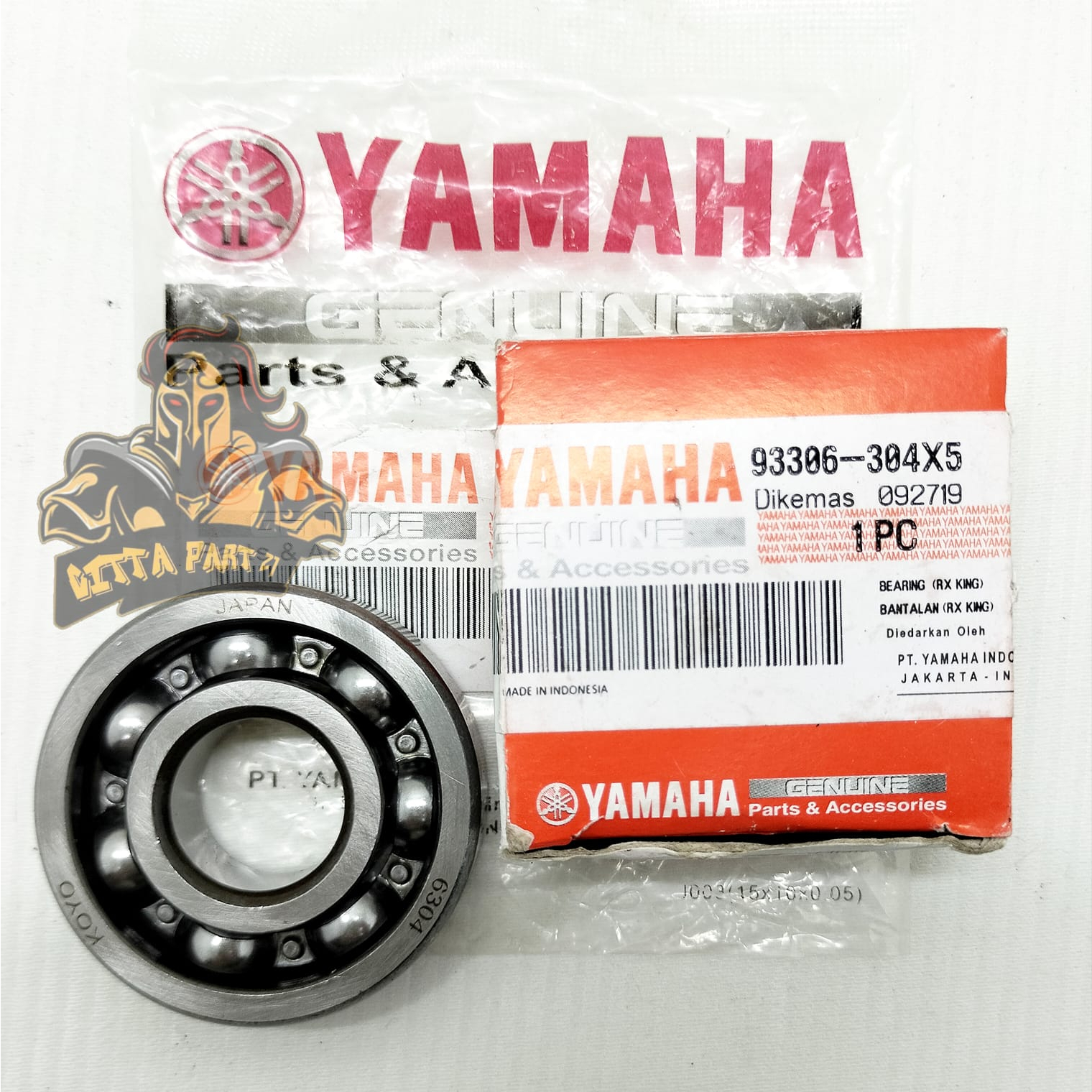 KELAHAR BEARING KRUK AS ASLI ORIGINAL YAMAHA 6304 KUALITAS ASLI ORIGINAL YAMAHA YGP PRESISI DAN DIJAMIN AWET RX KING RXKING VEGA R NEW VEGA R LAMA JUPITER Z LAMA BURHAN TIGER CLYPTON LAHER