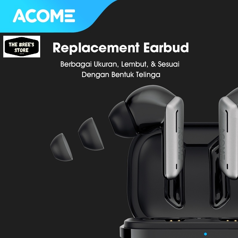 Acome True Wireless Earbuds Headset Bluetooth 5.3 TWS LED Garansi Resmi 1 Tahun Airdots T6