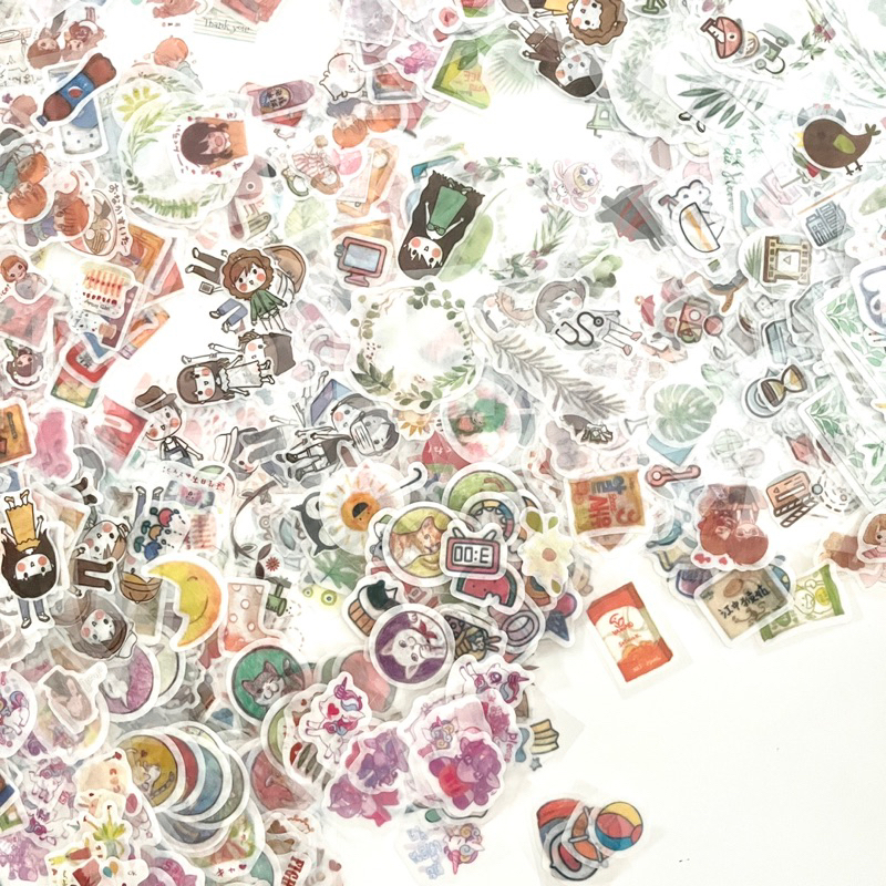

500PCS STICKERS Karakter Mix Random Lucu Aesthetic Sticker Mainan Anak