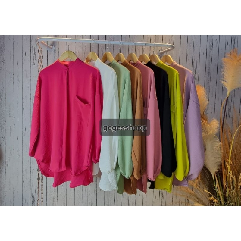 Camelia Crincle Blouse Crincle | Atasan Wanita Terbaru