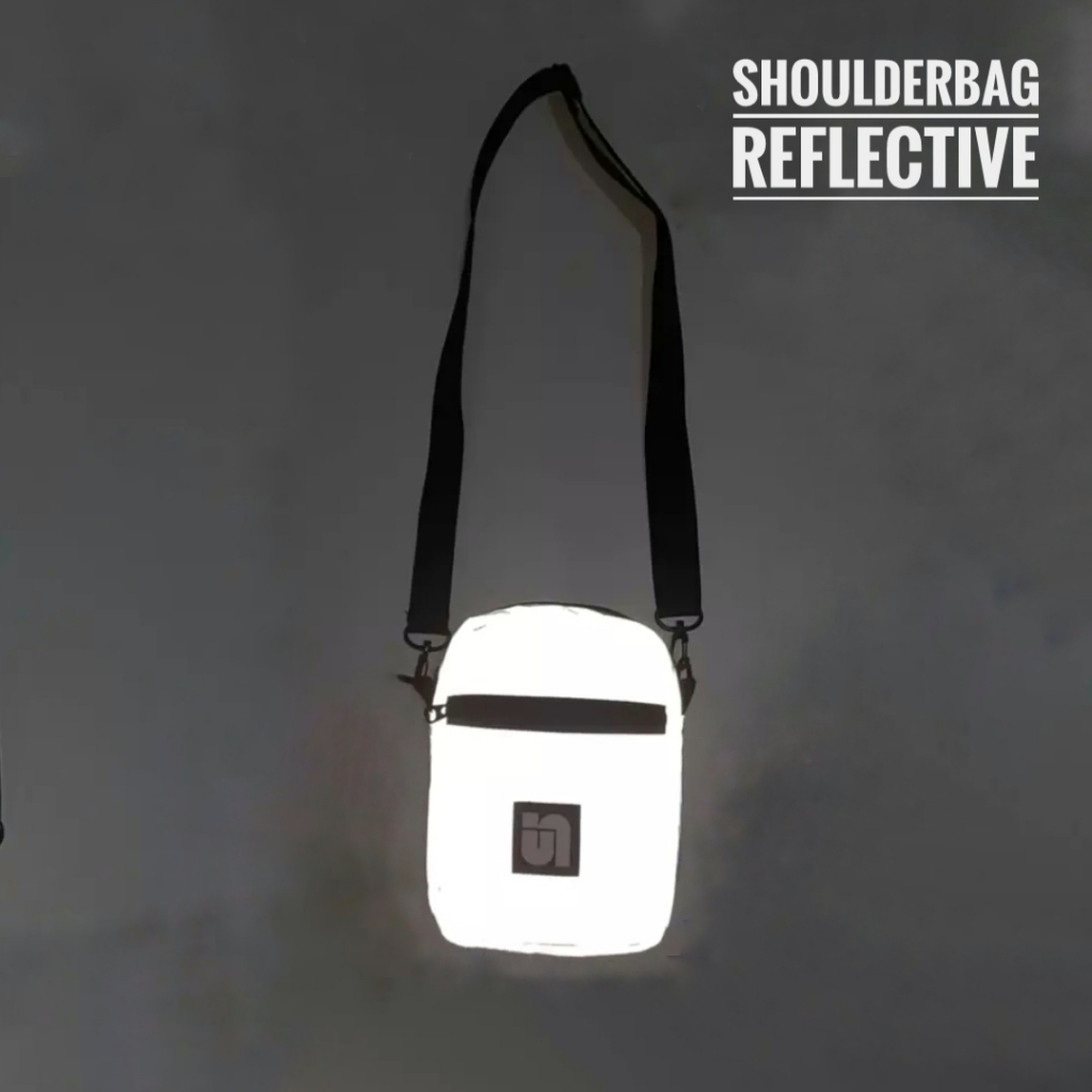 Tas Selempang Reflective Shoulder Bag Menyala  Mini Pria Wanita